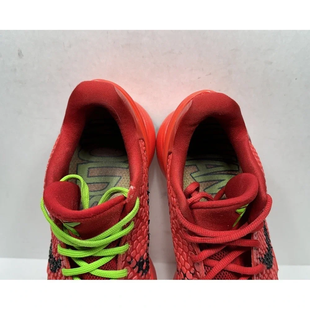 Nike Kobe 6 Protro Reverse Grinch Red Men's Size 8 FV4921-600 Shoes